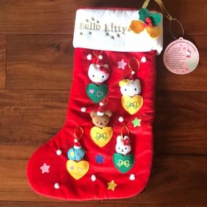 Hello Kitty Christmas Stocking NWT w/ puppets